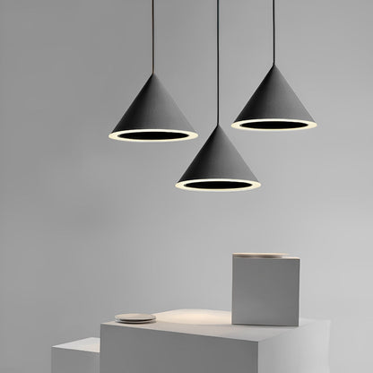 Minimalistische kegelvormige LED macaron kleur hanglamp eilandverlichting kroonluchter