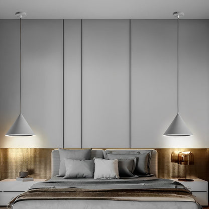 Minimalistische kegelvormige LED macaron kleur hanglamp eilandverlichting kroonluchter