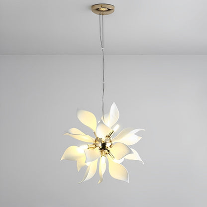 Moderne keramische bloemkunst kroonluchter verlichting