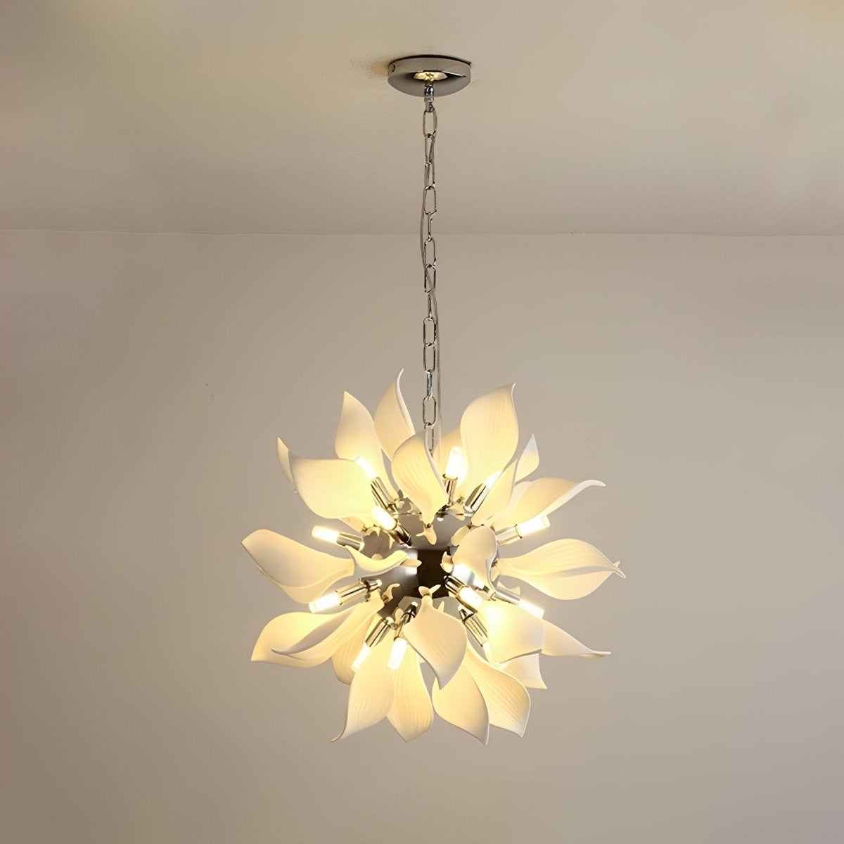Moderne keramische bloemkunst kroonluchter verlichting