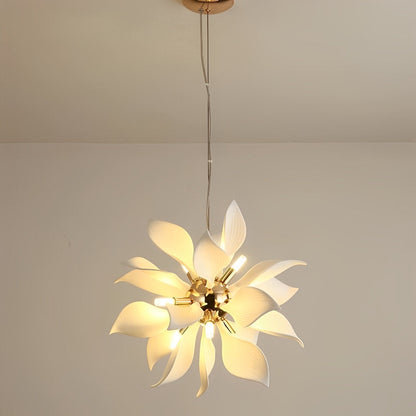 Moderne keramische bloemkunst kroonluchter verlichting