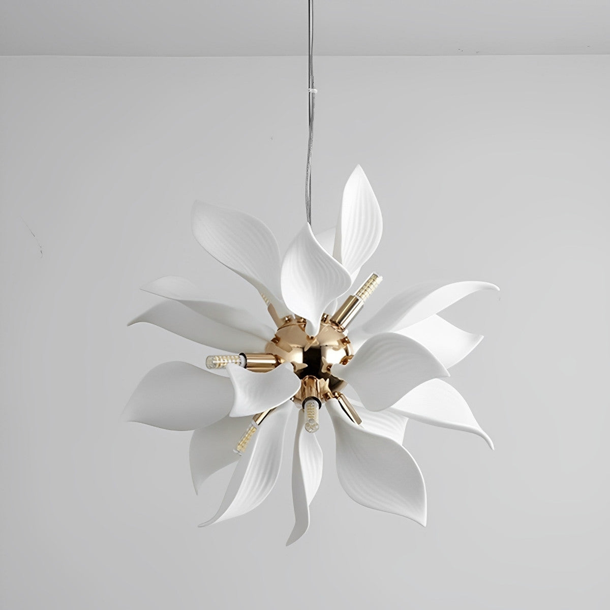 Moderne keramische bloemkunst kroonluchter verlichting