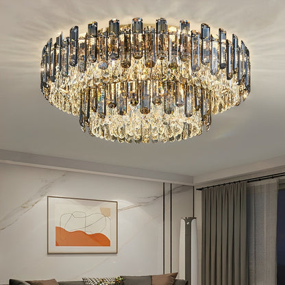 Moderne ronde luxe kristallen plafondlampen