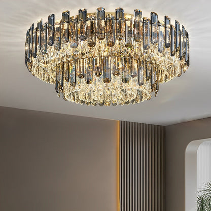 Moderne ronde luxe kristallen plafondlampen