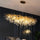 Moderne Luxe Gouden Boomtak Druppel Waterval Kroonluchter Verlichting