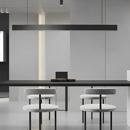 Modern minimalisme zwarte lange industriële plafondlamp voor woonkamer