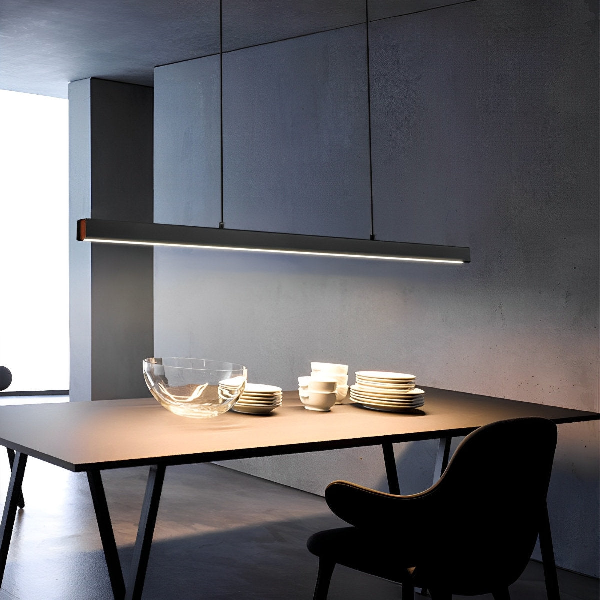 Moderne minimalistische hanglamp LED lange lichtbalk
