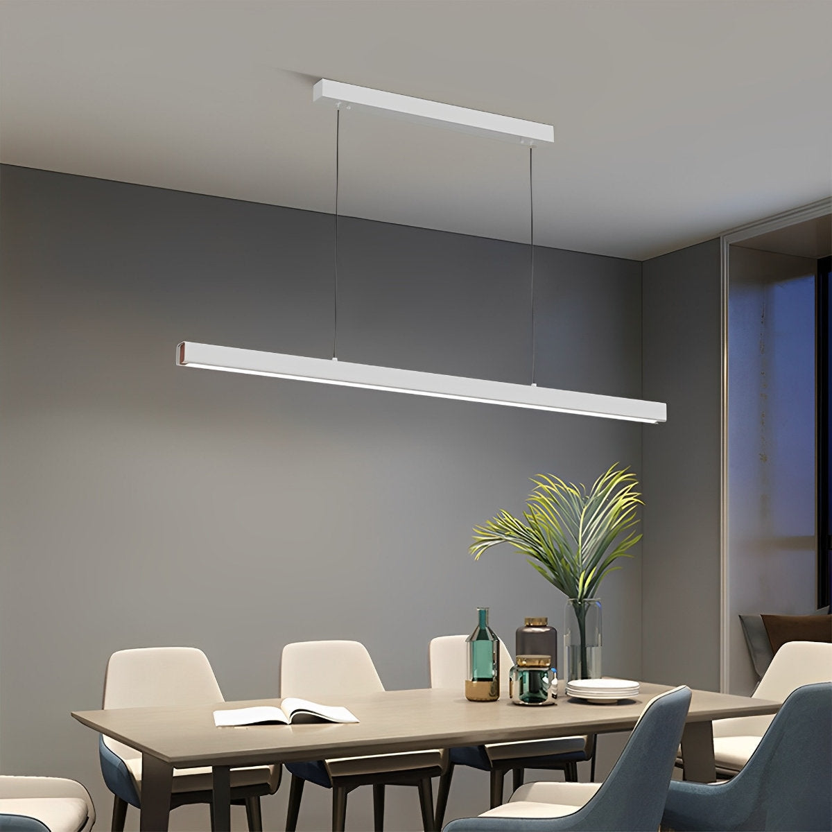 Moderne minimalistische hanglamp LED lange lichtbalk