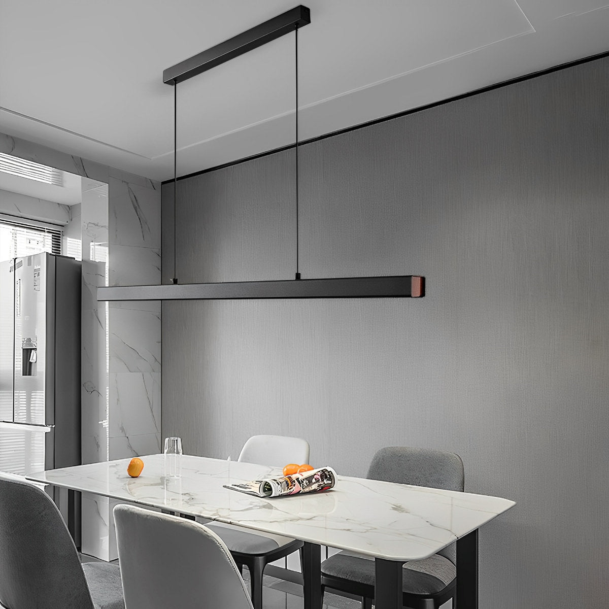 Moderne minimalistische hanglamp LED lange lichtbalk