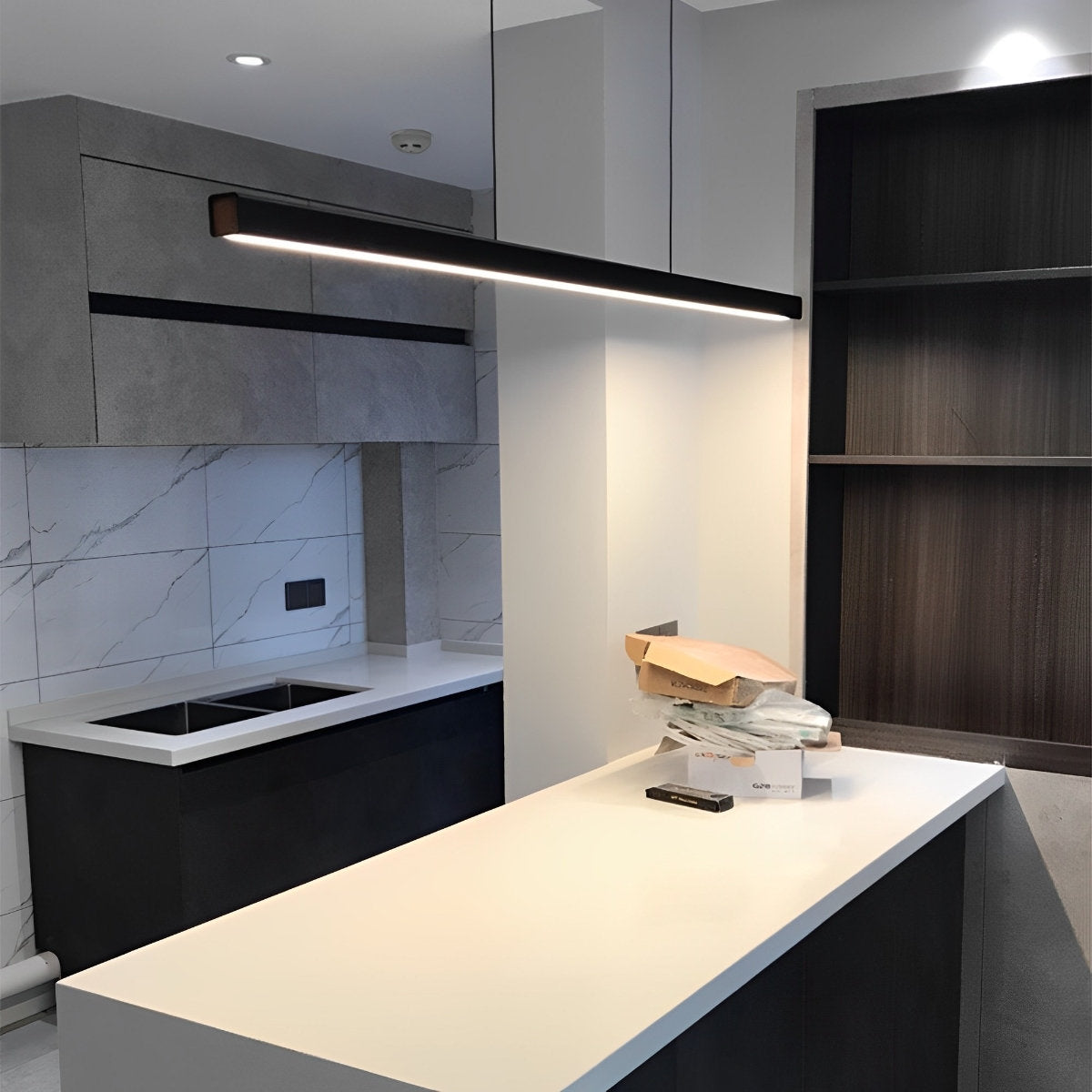 Moderne minimalistische hanglamp LED lange lichtbalk