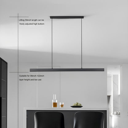 Moderne minimalistische hanglamp LED lange lichtbalk