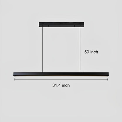 Moderne minimalistische hanglamp LED lange lichtbalk