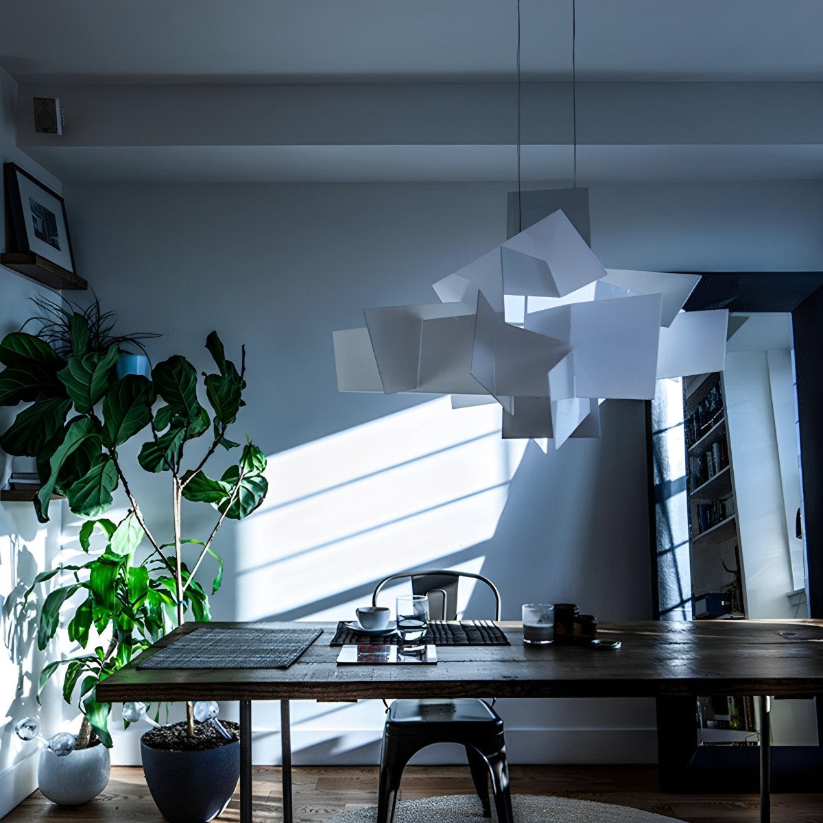 Moderne minimalistische geometrische kunst hanglamp