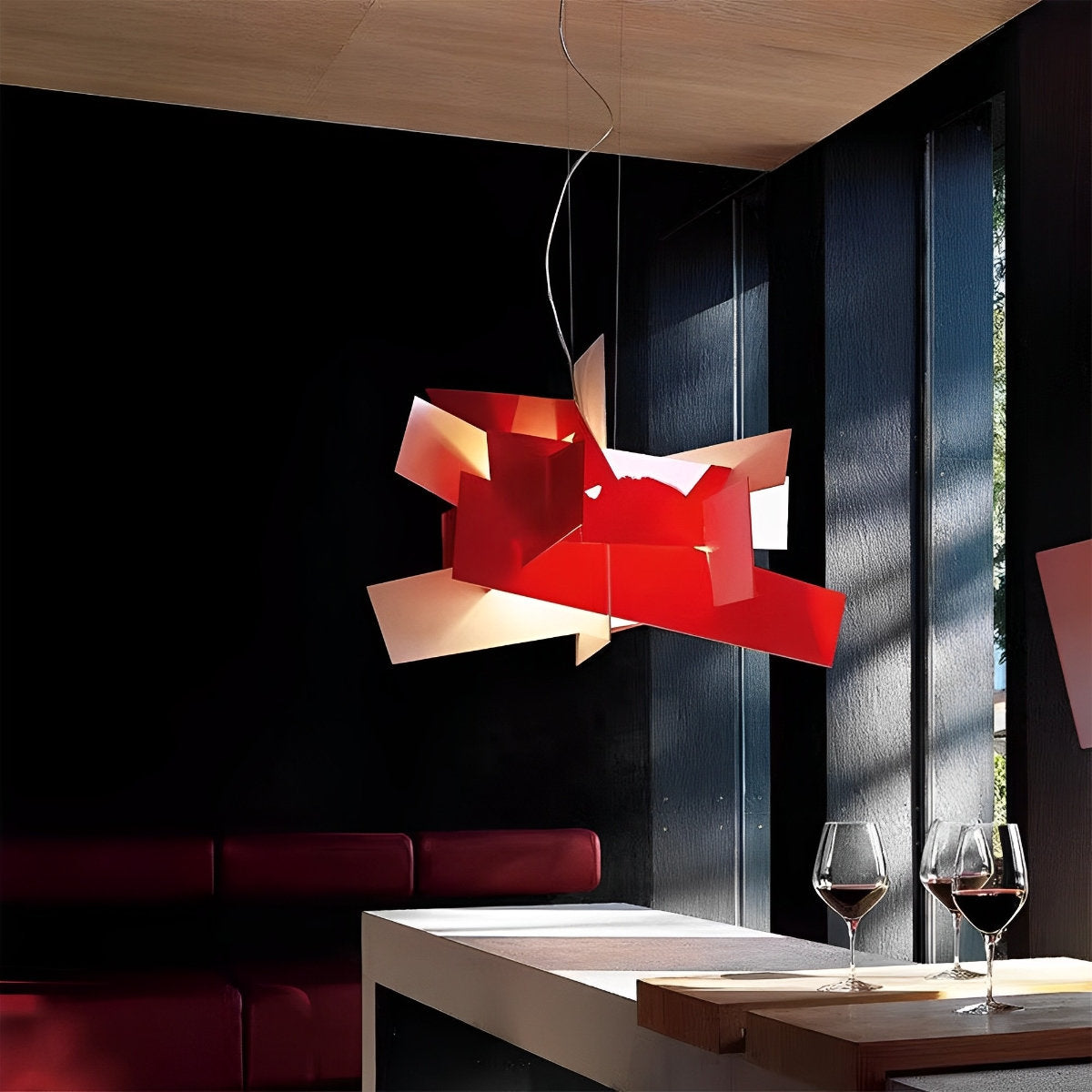 Moderne minimalistische geometrische kunst hanglamp
