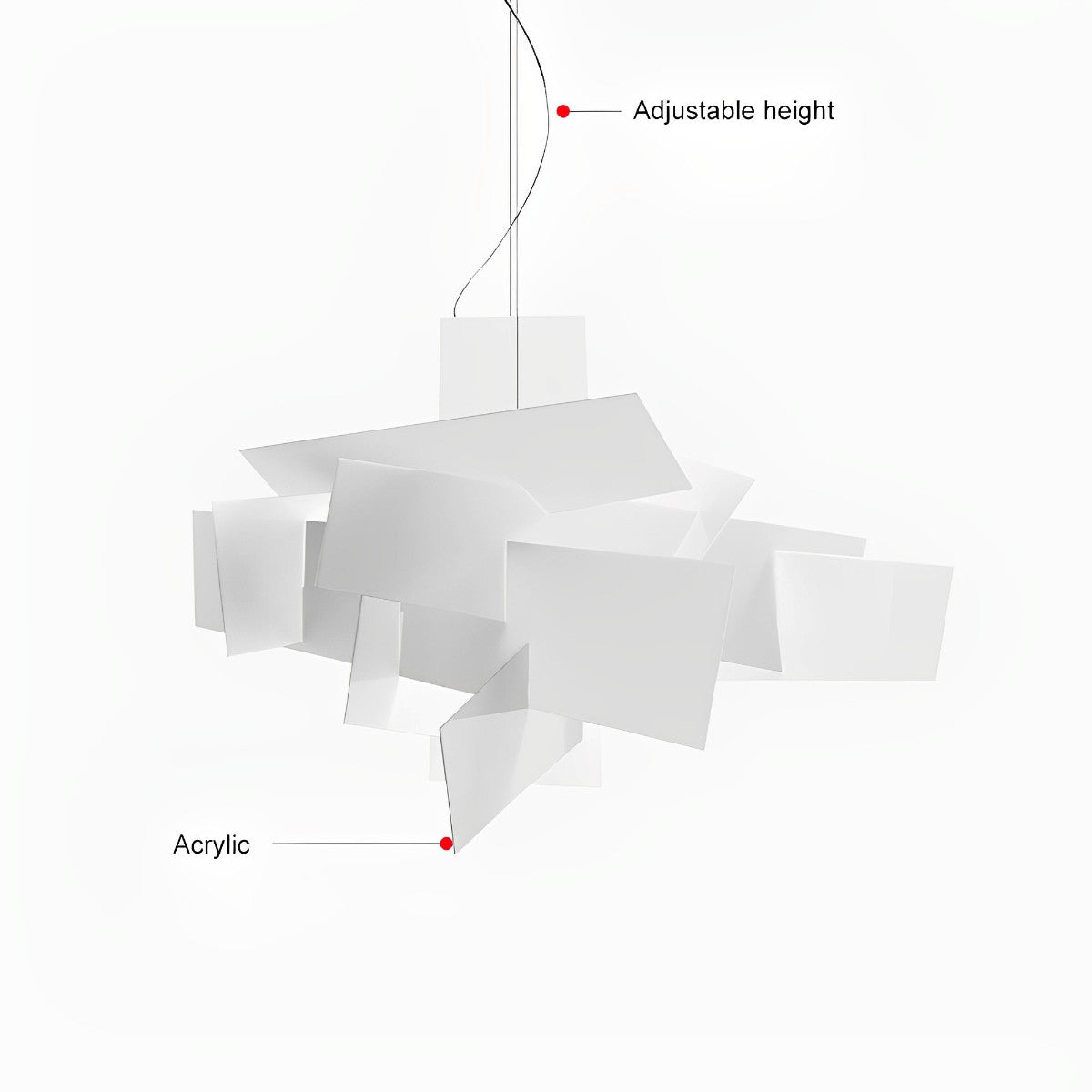Moderne minimalistische geometrische kunst hanglamp