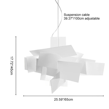 Moderne minimalistische geometrische kunst hanglamp