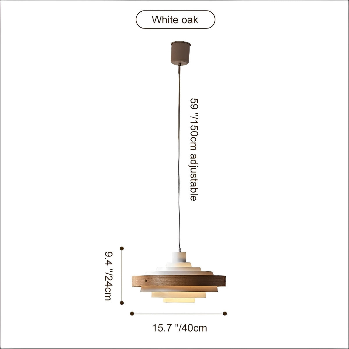 Moderne minimalistische schaduw drum hanglamp