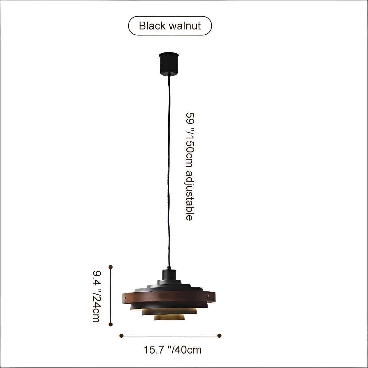 Moderne minimalistische schaduw drum hanglamp