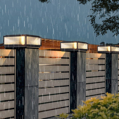 Hedendaagse waterdichte buitenpost zonne-hek pilaar dek paal licht