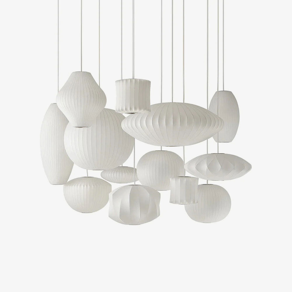 Minimalistische witte bubbel hanglamp