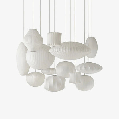 Minimalistische witte bubbel hanglamp