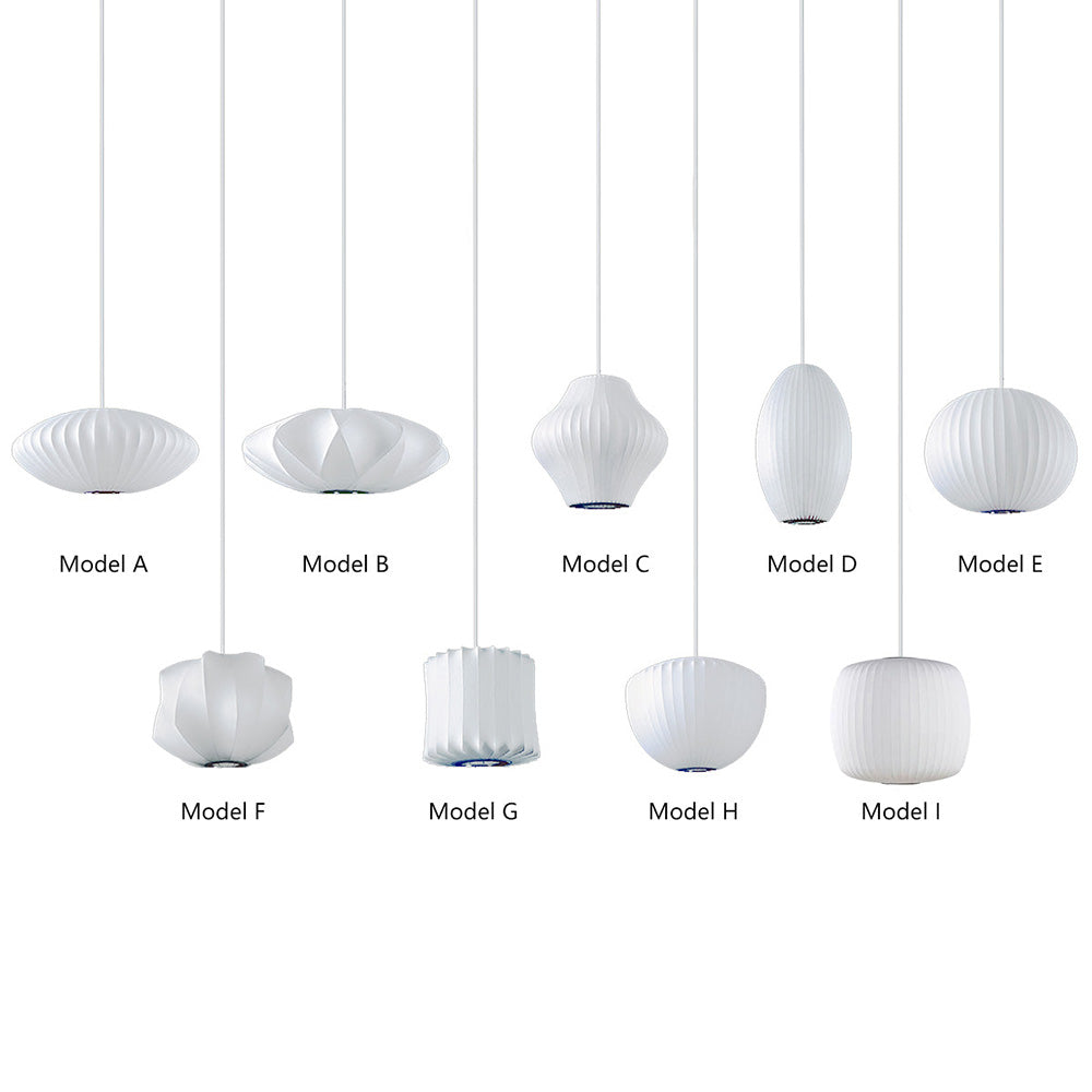 Minimalistische witte bubbel hanglamp