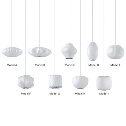 Minimalistische witte bubbel hanglamp