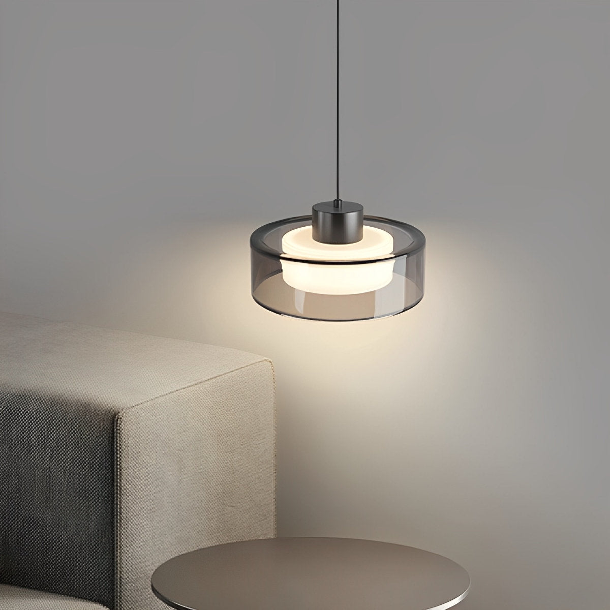 Moderne minimalistische kroonluchter glas messing bedlampje verlichting