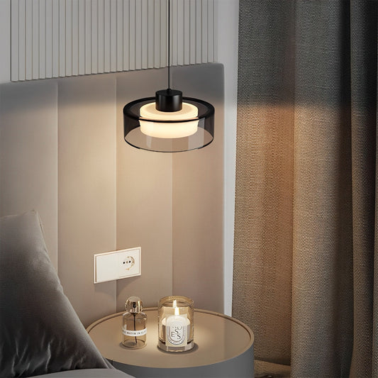 Moderne minimalistische kroonluchter glas messing bedlampje verlichting