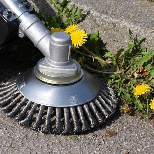 Carbonstalen onkruidborstel voor trimmer