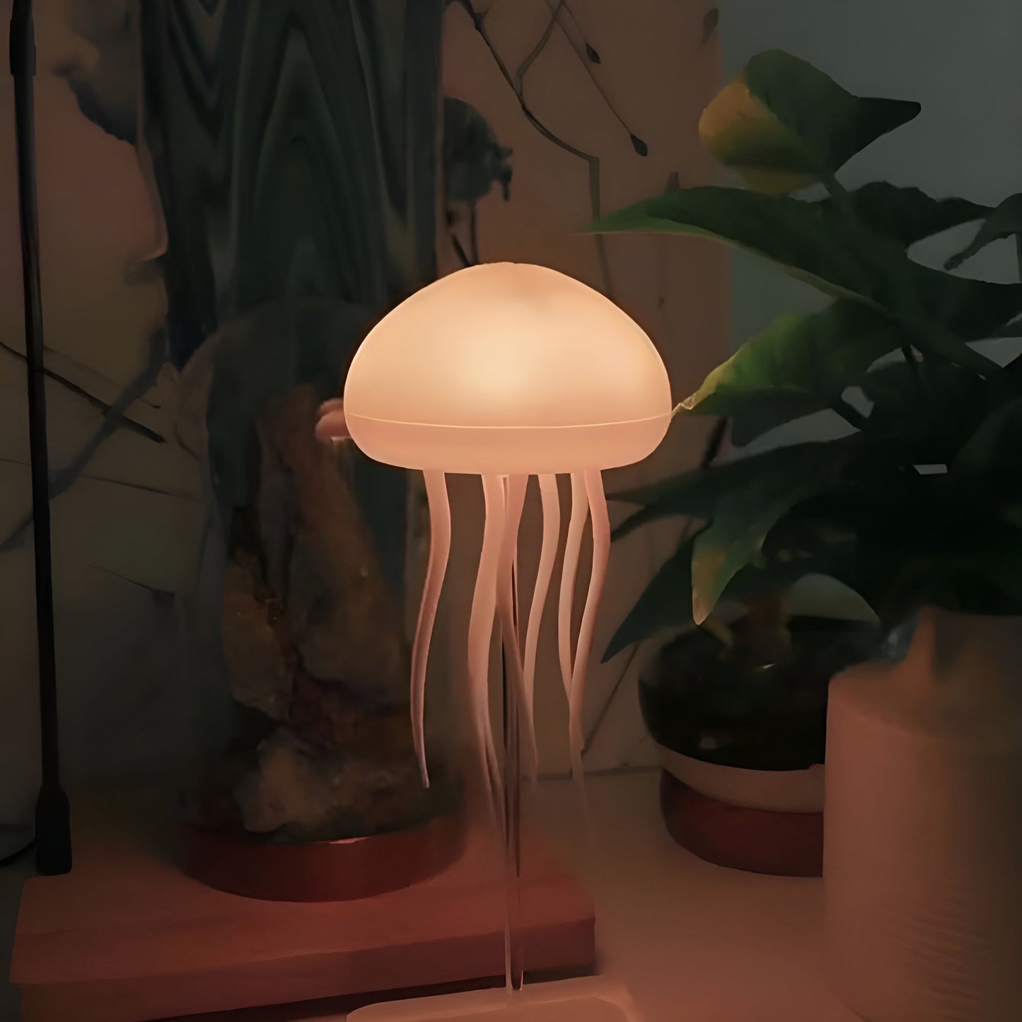 LED kwallenlamp | kleurveranderende RGB-nachtlamp met spraakactivatie, voor huiselijke sfeer en kinderkamerdecoratie