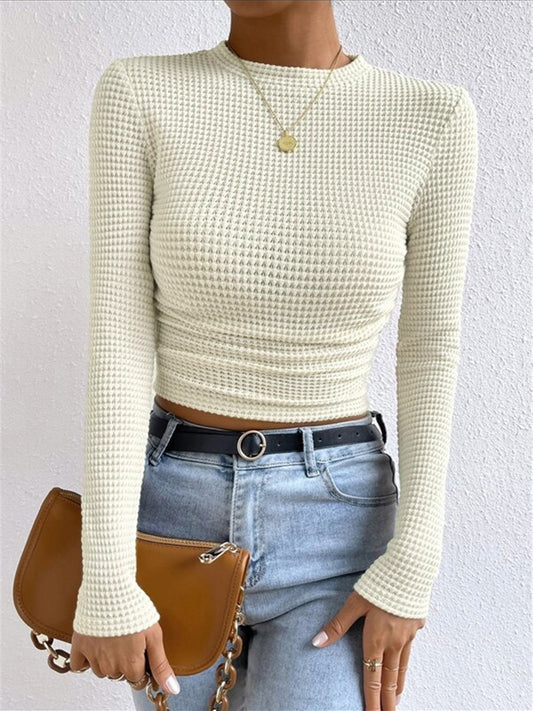 Plain Waffle Slank Sweater