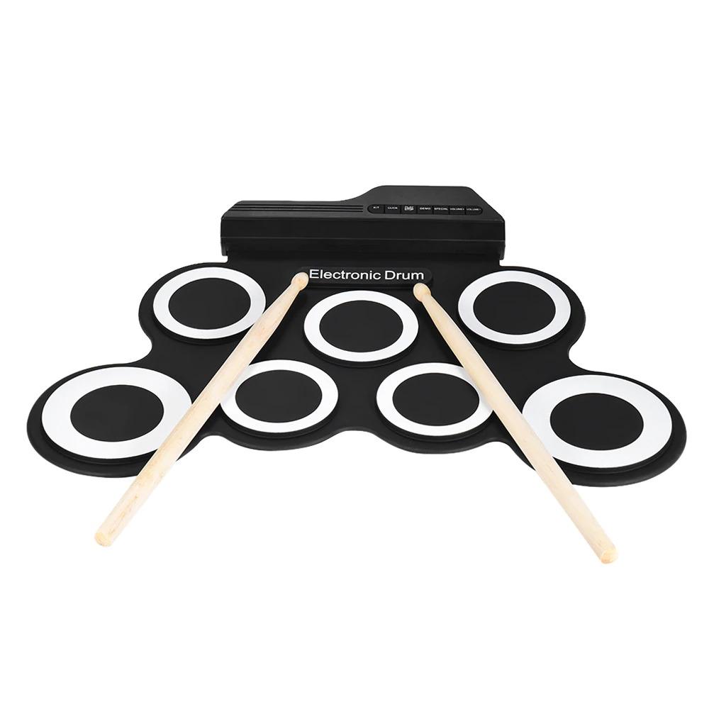 Tragbares elektronisches Schlagzeug Digital USB 7 Pads