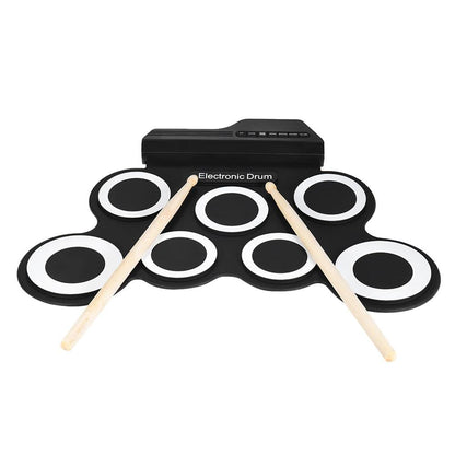 Tragbares elektronisches Schlagzeug Digital USB 7 Pads