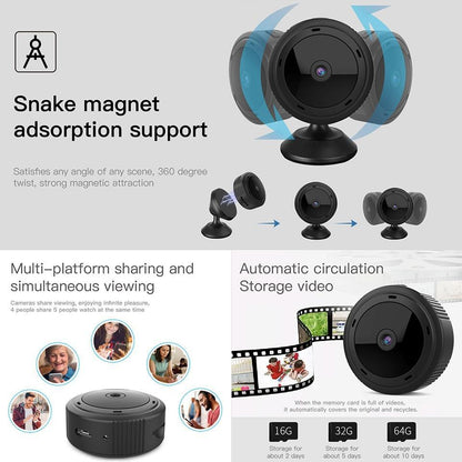 Mini WiFi Camera 1080P HD IR Nachtzicht Beveiligingscamera voor Thuis Babyfoon