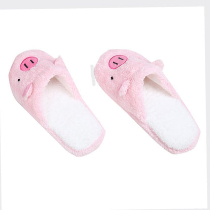 Soft Pink Pig Slippers