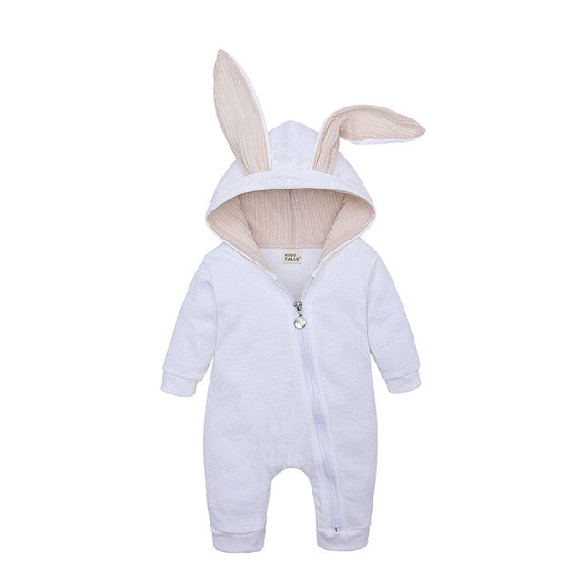 Newborn Bunny Onesie - Cute Hooded Rabbit Lamb Costume for Babies