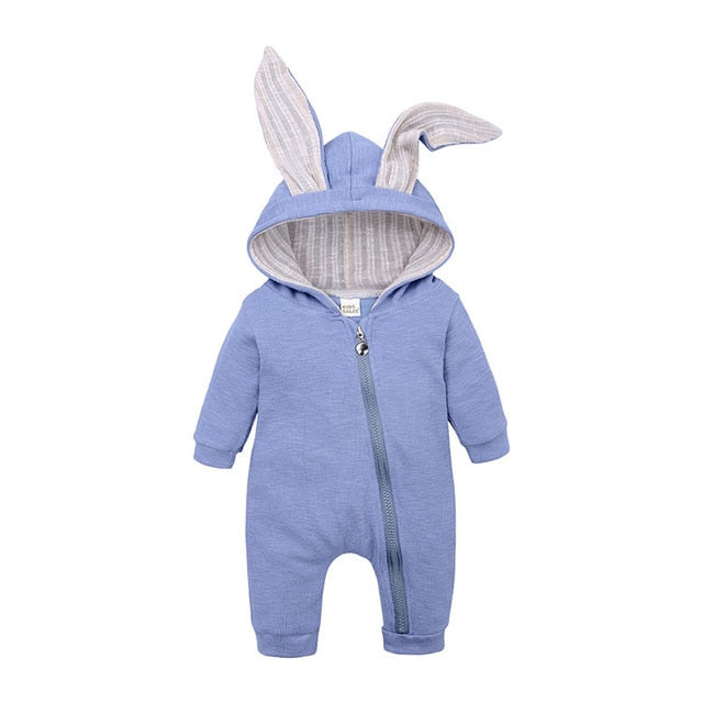 Newborn Bunny Onesie - Cute Hooded Rabbit Lamb Costume for Babies