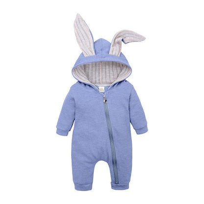 Newborn Bunny Onesie - Cute Hooded Rabbit Lamb Costume for Babies