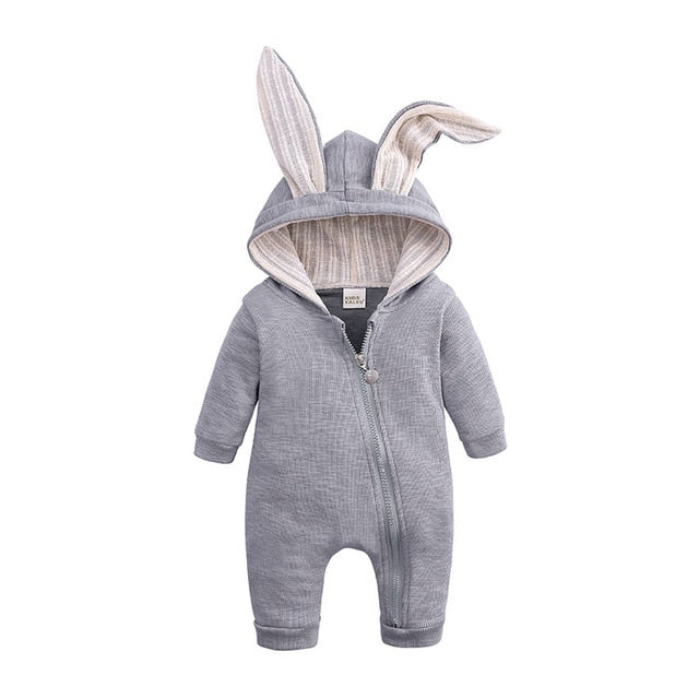 Newborn Bunny Onesie - Cute Hooded Rabbit Lamb Costume for Babies