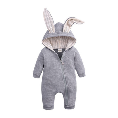 Newborn Bunny Onesie - Cute Hooded Rabbit Lamb Costume for Babies