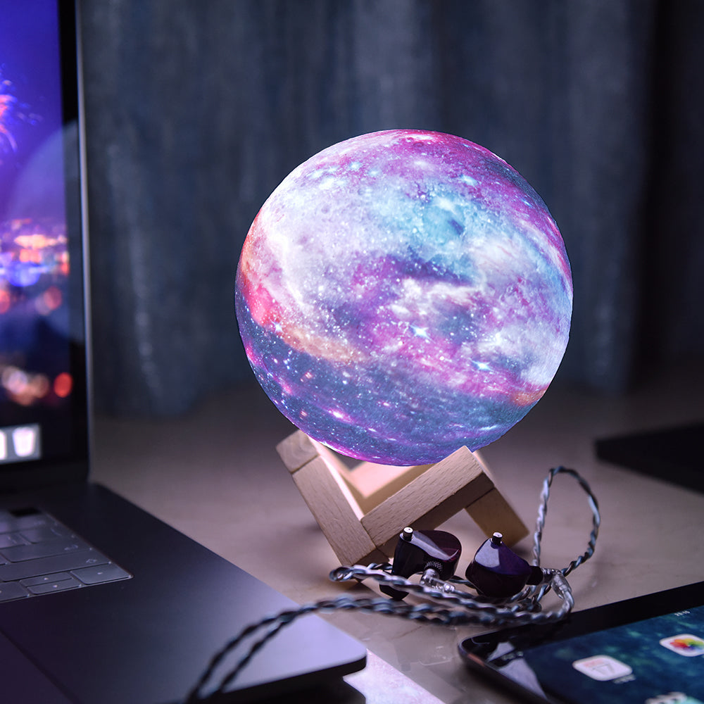 Color Changing Lights Moon Lamp - Ideal Space Themed Night Light for Kids