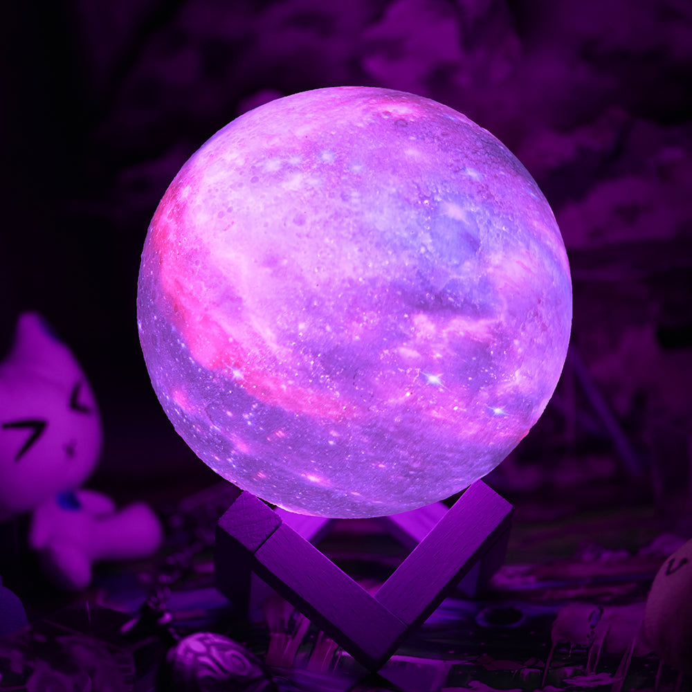 Color Changing Lights Moon Lamp - Ideal Space Themed Night Light for Kids