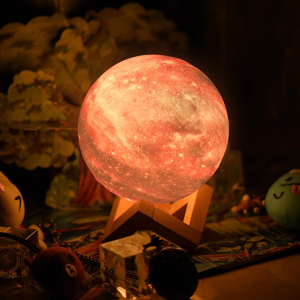 Color Changing Lights Moon Lamp - Ideal Space Themed Night Light for Kids