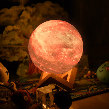 Color Changing Lights Moon Lamp - Ideal Space Themed Night Light for Kids