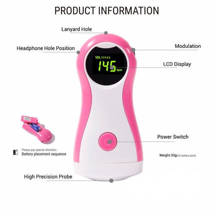 Fetal Doppler Baby Heart Rate Monitor
