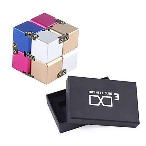 Premium metalen oneindigheidskubus fidget toy
