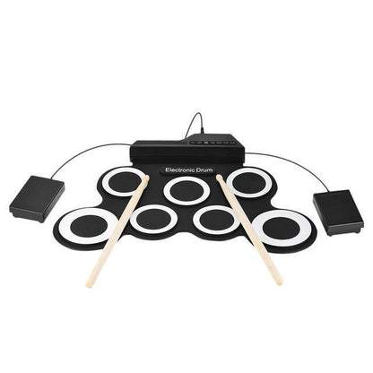 Draagbare oprolbare elektronische drum pad set