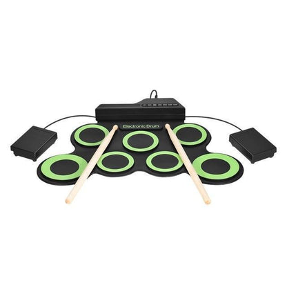 Draagbare oprolbare elektronische drum pad set