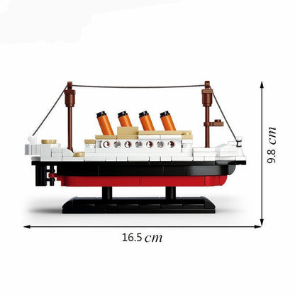 Toy titanic ship building blocks educational toy for 6+ age baby on sale